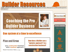 Tablet Screenshot of builder-resources.com